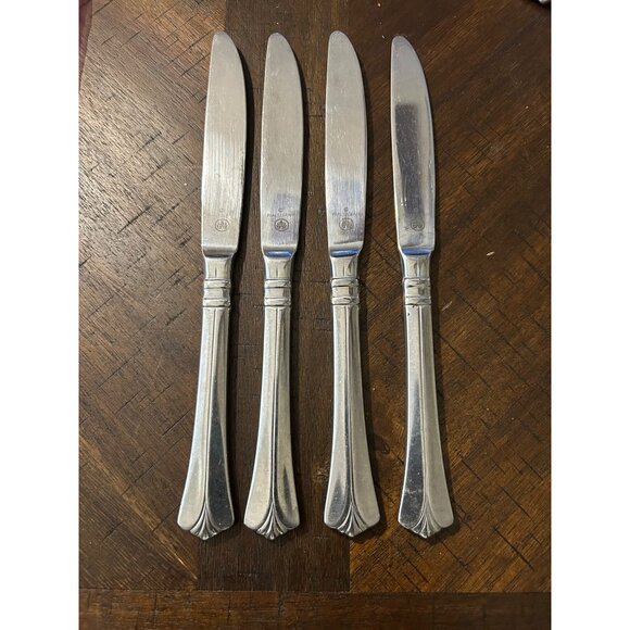 Pfaltzgraff Ellington Stainless Steel Flatware Knives Set Of 4 - Picture 2 of 4